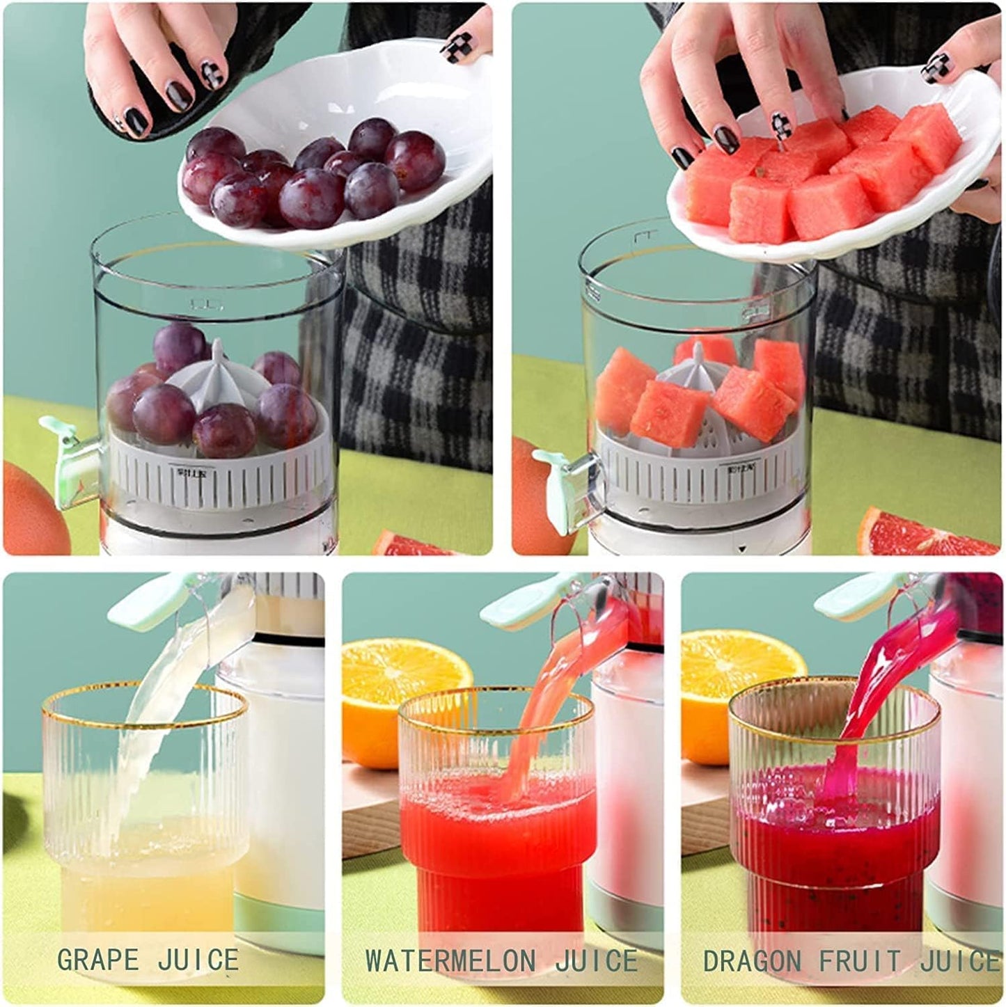 Portable USB Mini Electric Rechargeable Blender Fruit Fresh Juice Lemon Maker